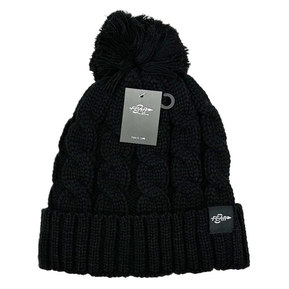 Women’s Fear0 NJ Warmest Plush Insulated Cuff Knit Pom Winter Beanie Hat - Picture 10 of 10